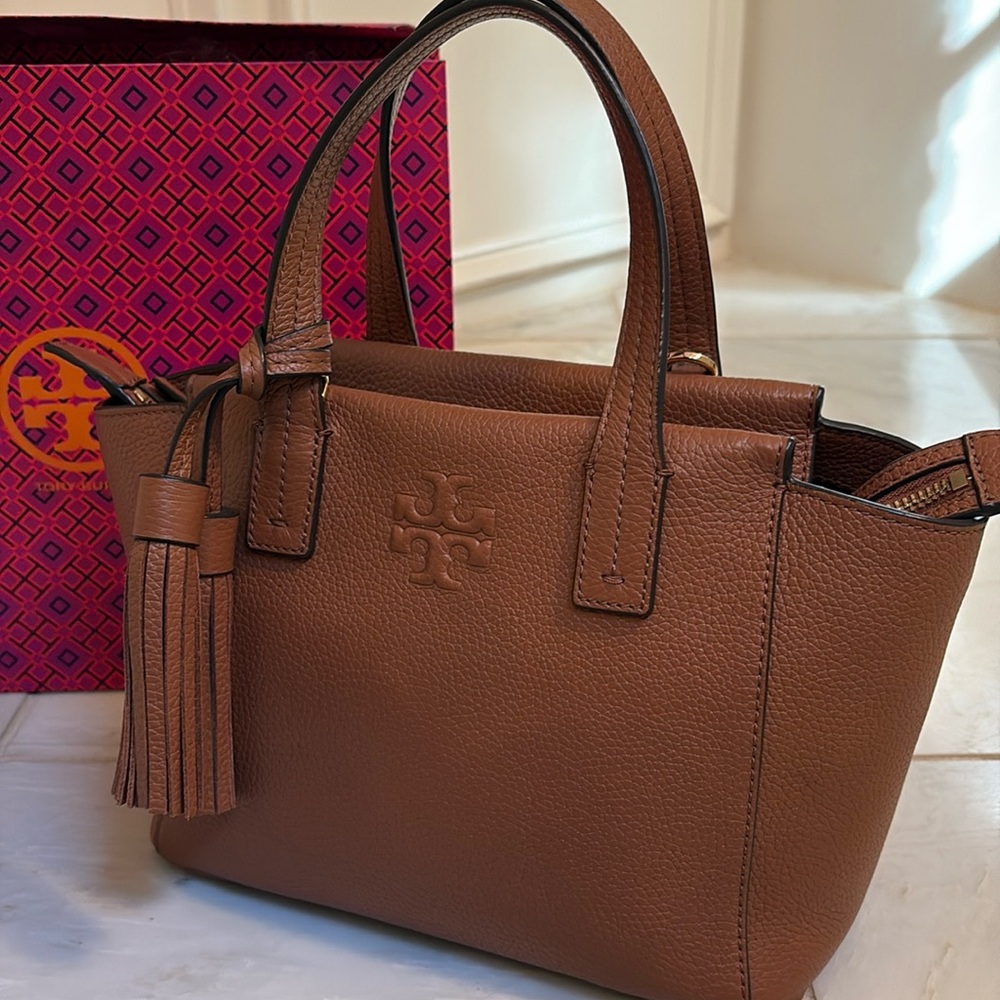Tory Burch Leather Theo Satchel